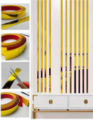 Молдинг металлический золотистый - Фото 1