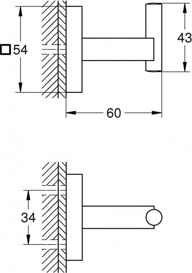 Крючок для банного халата
