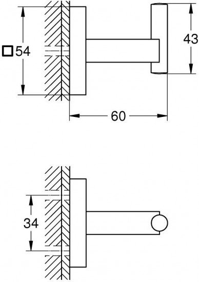 Крючок для банного халата