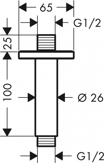 Держатель душа потолочный