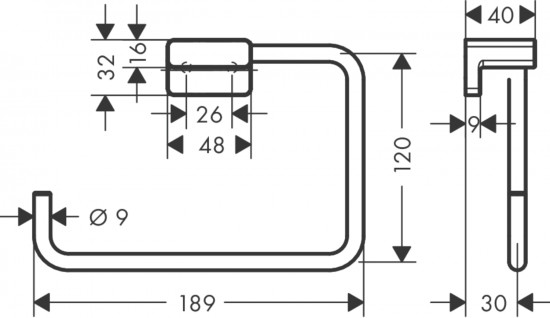 Держатель для полотенца кольцевой