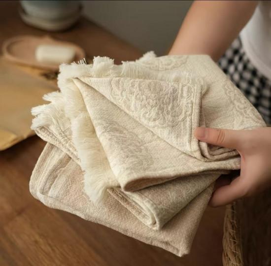 Набор полотенец с жаккардовым узором