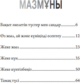 Бақыт әкелетін түстер мен сандар