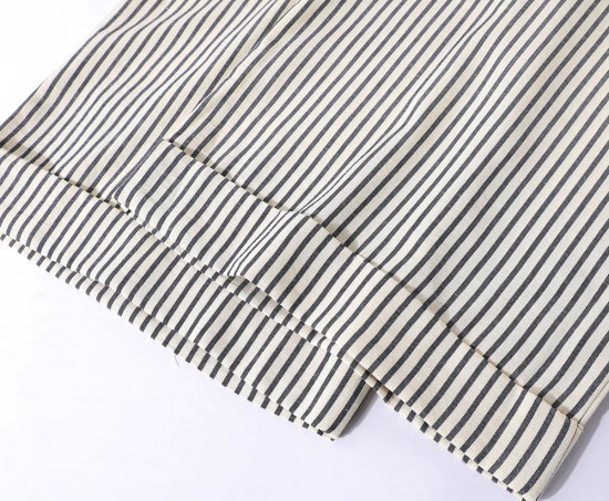 Брюки-палаццо в полоску на резинке