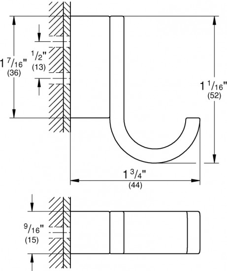 Крючок для банного халата