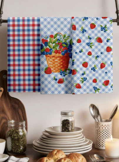 Набор кухонных полотенец «Ягоды»
