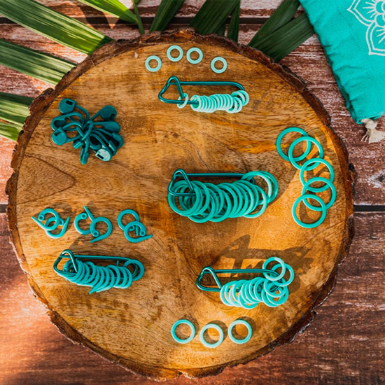 Набор маркеров для вязания в мешочке «Mindful»