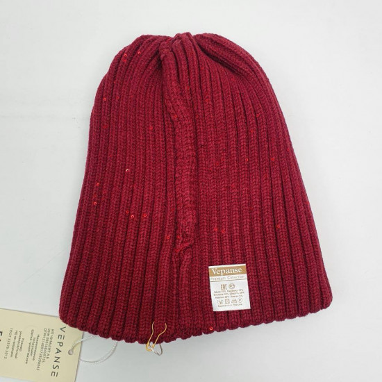 Шапка женская с отворотом «Кристалл»