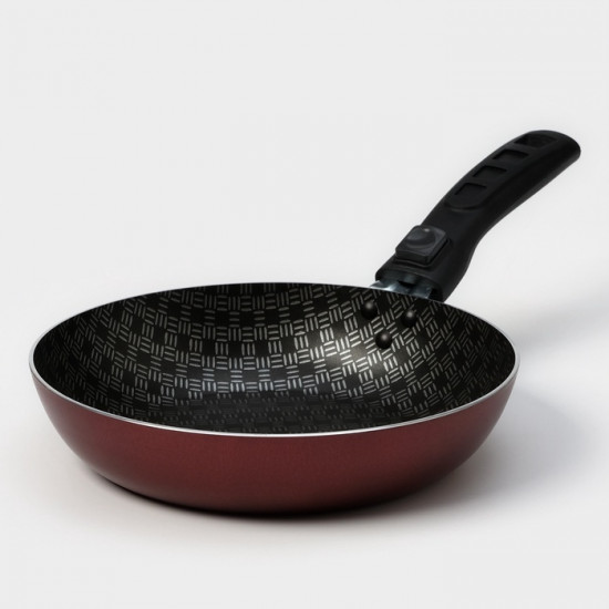 Сковорода с крышкой и съёмной ручкой «Хозяюшка»