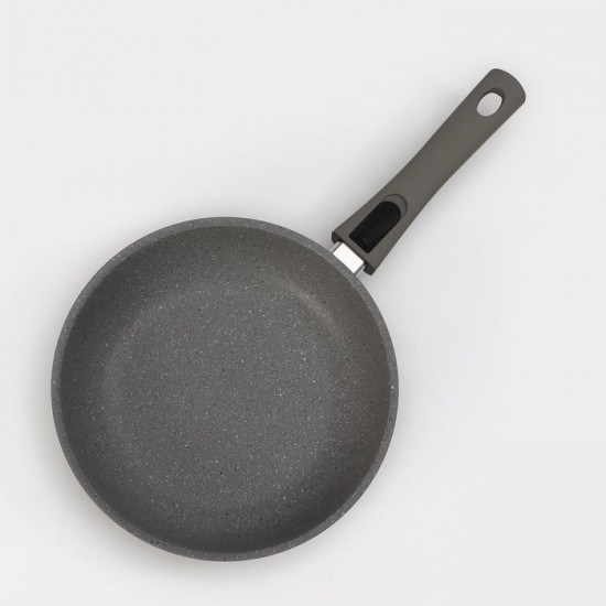 Сковорода с крышкой и съёмной ручкой