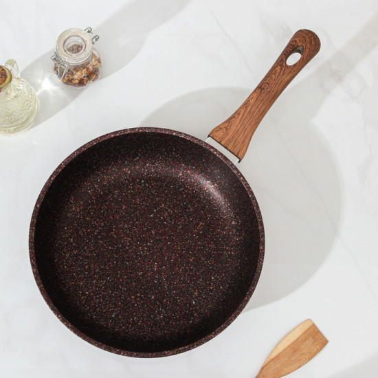 Сковорода с крышкой «Granit ultra red»