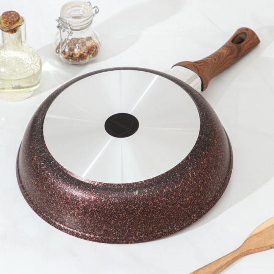 Сковорода с крышкой «Granit ultra red»