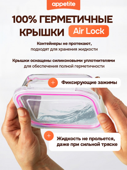 Контейнер прямоугольный с крышкой