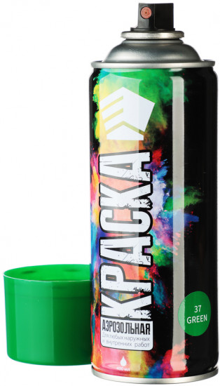  Краска аэрозольная, 9001/37 зеленая