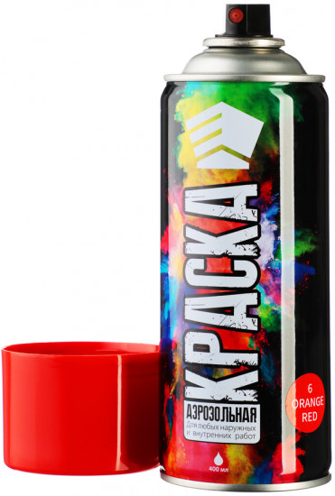  Краска аэрозольная, 04 9001/6 красная