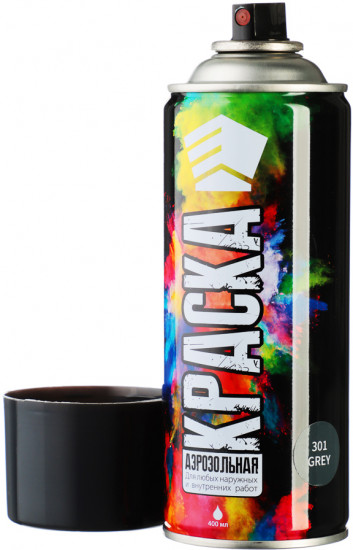  Краска аэрозольная, 9001/301 серая