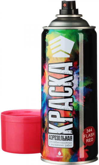  Краска аэрозольная, красный металлик