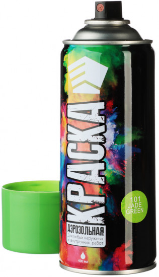  Краска аэрозольная, ярко-зеленая