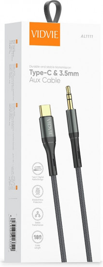 Кабель 3.5 mm jack — USB Type-C