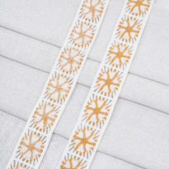 Тесьма вязаная «Бабушкин квадрат» - Фото 1