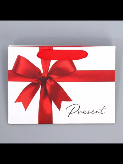 Пакет подарочный с широким дном «Подарок»