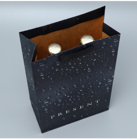 Пакет под две бутылки «Black»