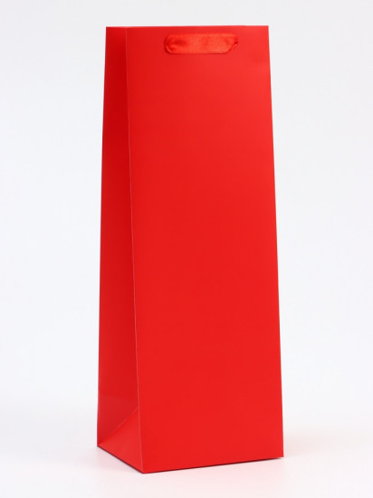 Пакет подарочный под бутылку «Красный»