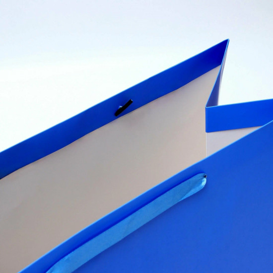 Пакет подарочный ламинированный «Синий»