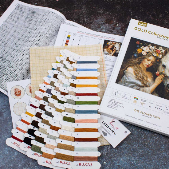 Набор для вышивания гобеленовым стежком «Цветочная фея»