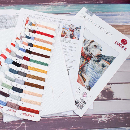 Набор для вышивания «Далматинец на озере Комо»