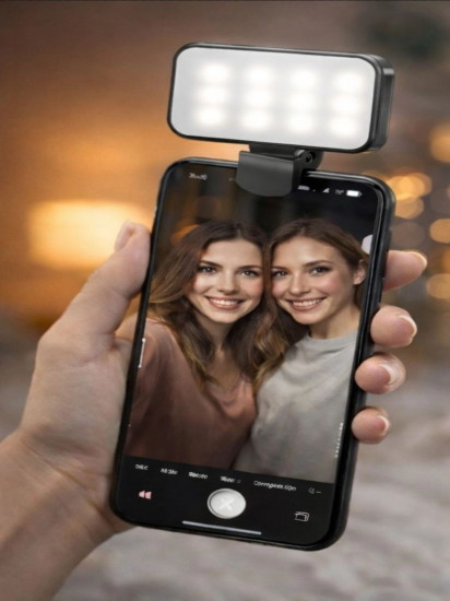 LED-лампа для фото и видео с клипсой