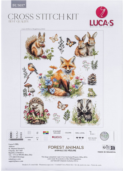 Набор для вышивания «Лесные животные»