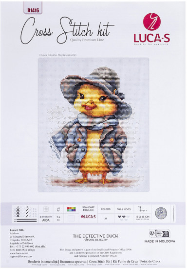 Набор для вышивания «Детектив Дак»