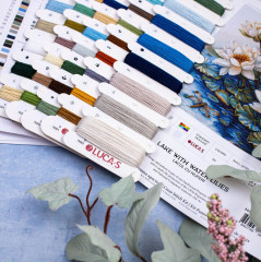 Набор для вышивания «Озеро с водяными лилиями» - Фото 4