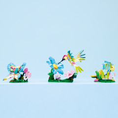 Конструктор Creator 31384 Дикие животные: красочный колибри 3 в 1. Wild Animals: Colorful Hummingbird - Фото 4