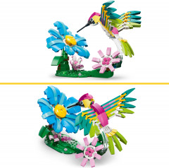 Конструктор Creator 31384 Дикие животные: красочный колибри 3 в 1. Wild Animals: Colorful Hummingbird - Фото 8