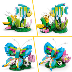 Конструктор Creator 31384 Дикие животные: красочный колибри 3 в 1. Wild Animals: Colorful Hummingbird - Фото 9