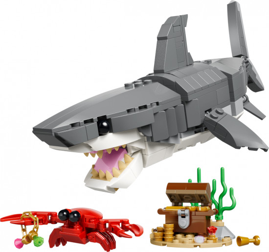 Конструктор LEGO® 31381 Злобная акула и сундук с сокровищами 3 в 1