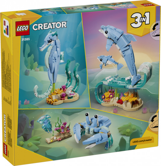 Конструктор LEGO® 31385 Морские животные: красивые дельфины 3 в 1