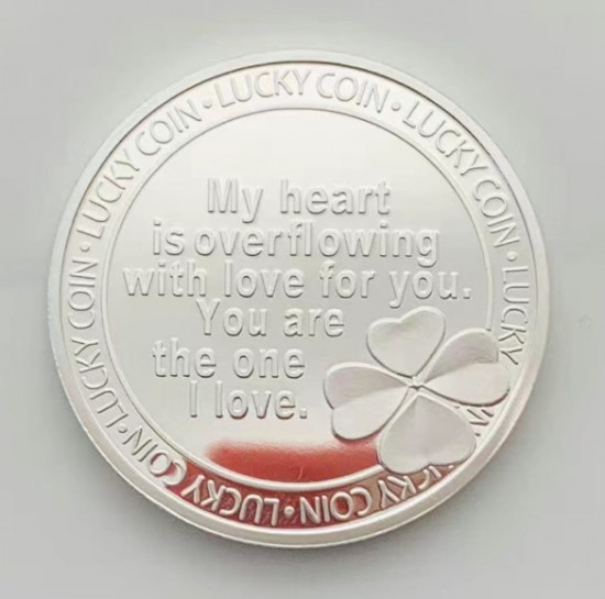 Сувенирная монета «I love you»