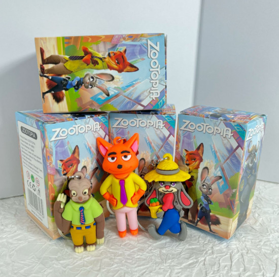 Подарочный набор брелков «Зверополис»