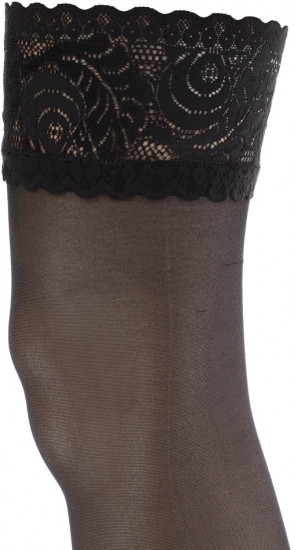 Чулки женские с ажурной резинкой «Afoso»
