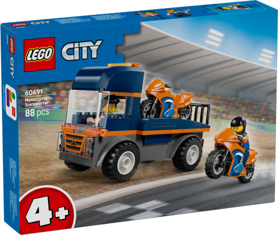 Конструктор LEGO® 60491 Транспортная машина для мотоциклов