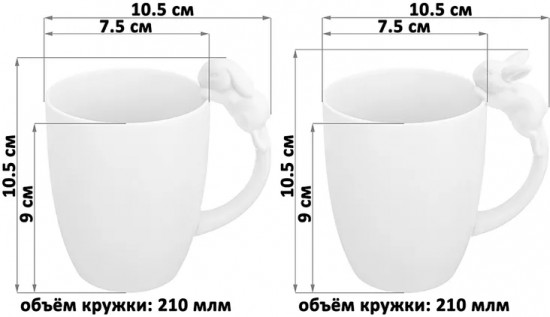 Набор кружек «Кролики»