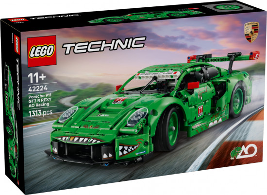 Конструктор LEGO® 42224 Гоночный автомобиль Porsche 911 GT3 R Rexy AO Racing