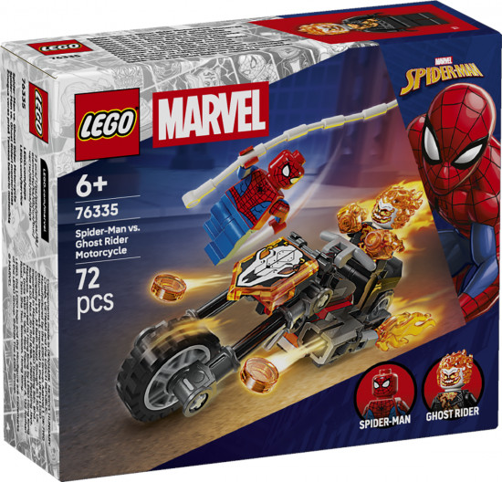 Конструктор LEGO® 76335 Человек-паук против Призрачного гонщика на мотоцикле