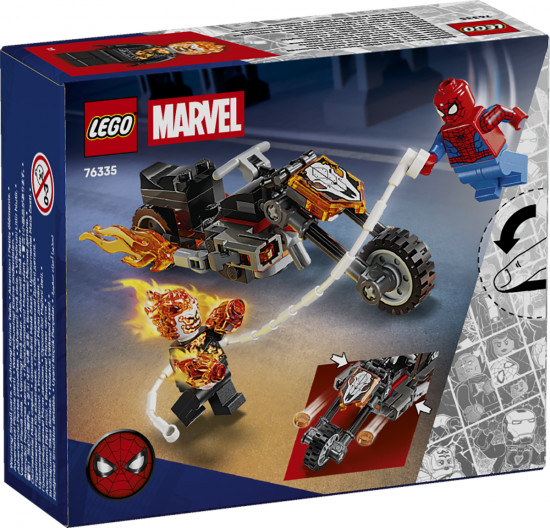 Конструктор LEGO® 76335 Человек-паук против Призрачного гонщика на мотоцикле