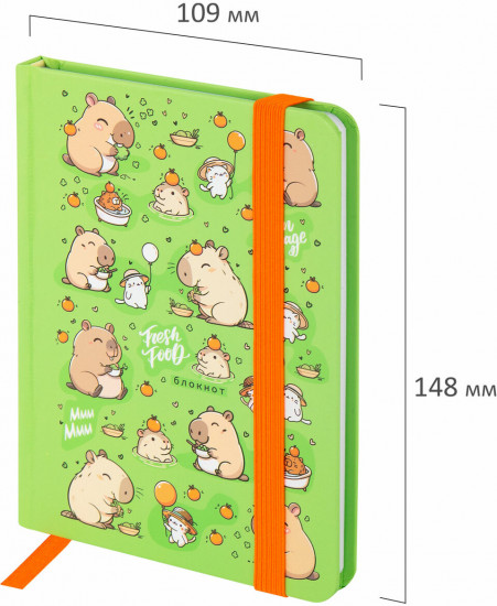 Блокнот с резинкой