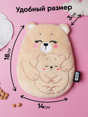 Игрушка с вишнёвыми косточками «Медведица с медвежонком» - Фото 3