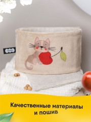 Пояс-разогрелка с вишнёвыми косточками «Вишнёвый сон. Котенок» - Фото 9